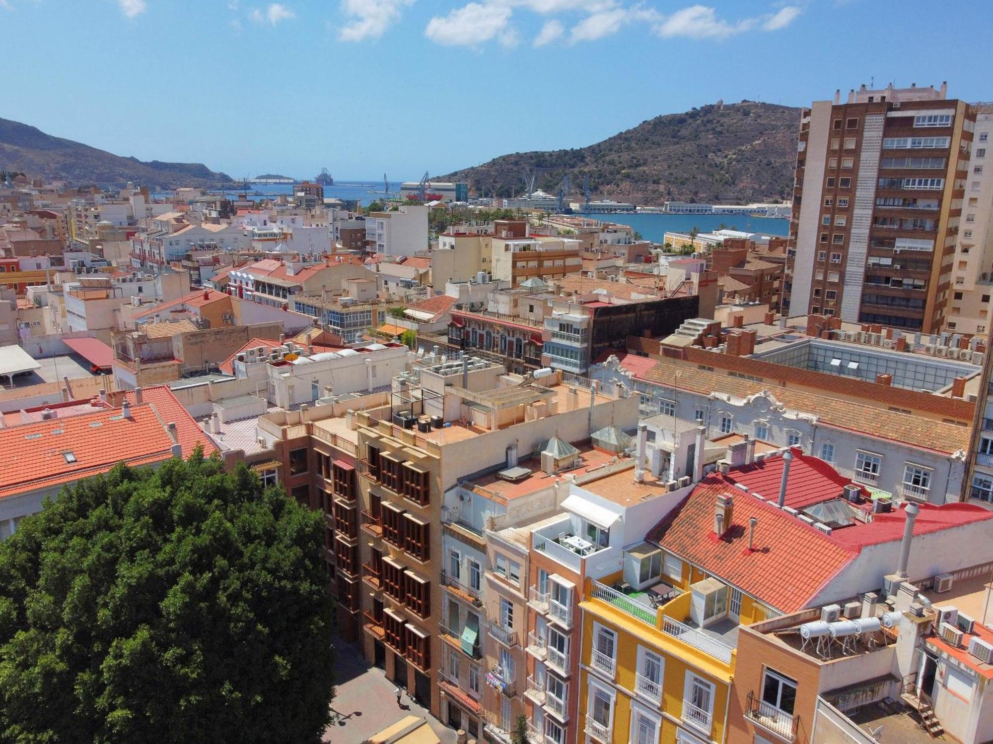 Apartamentos Nuevo Edificio Alba Cartagena Centro Parking Exteriör bild